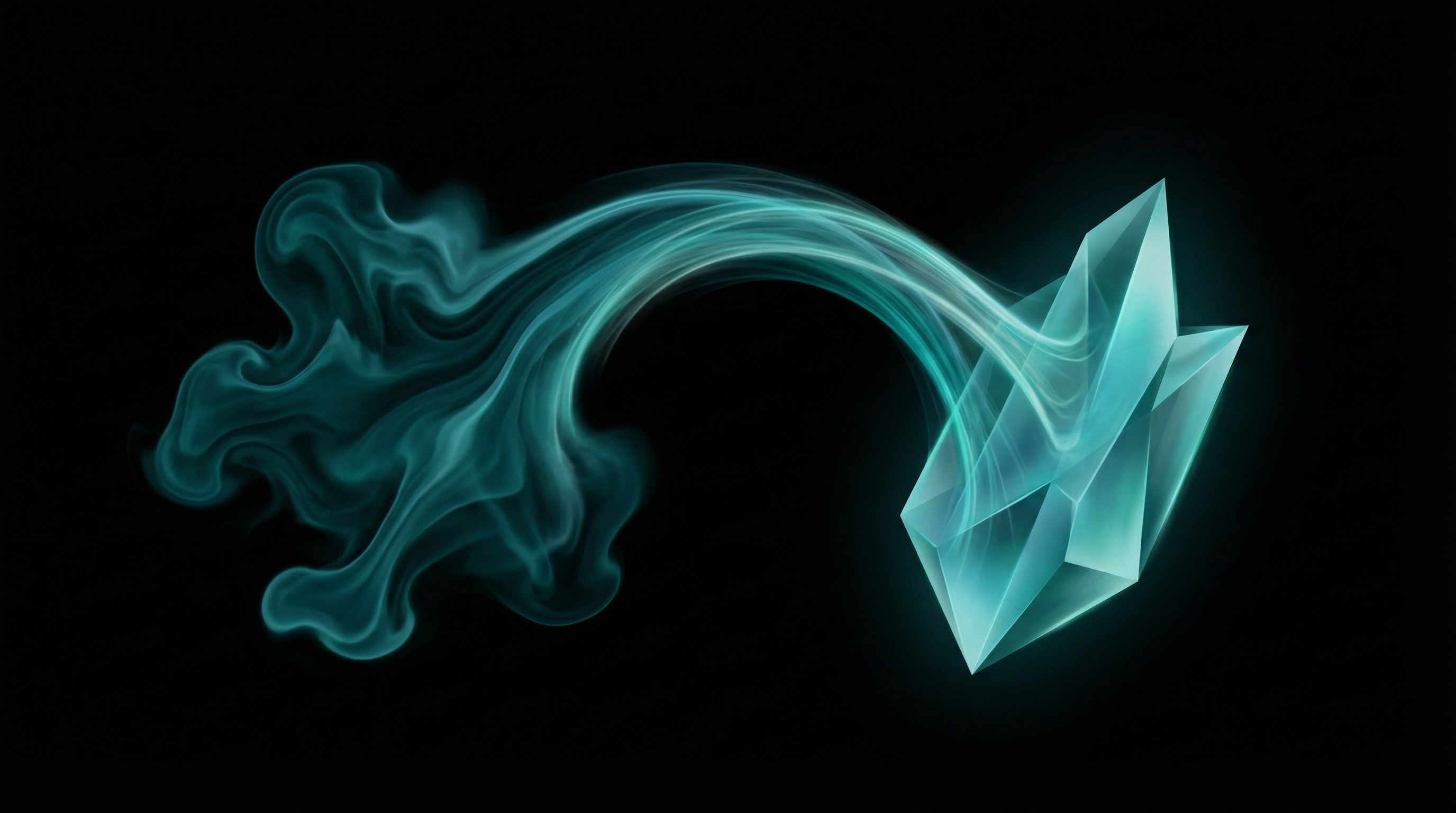 Abstract illustration of traditional and AI creative approaches converging